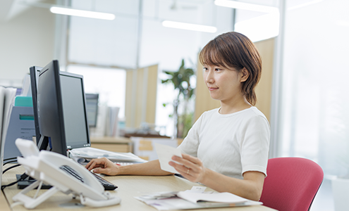 経理業務をしている人